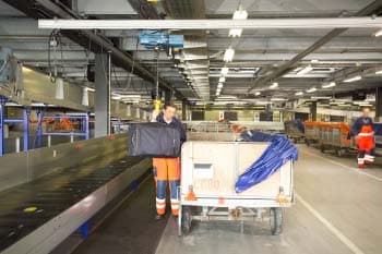 Demag Ergonomic Crane Systems for Airport Baggage Handling