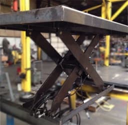 High Cycle Scissor Lift Keeps Ornamental Fence Production on Schedule