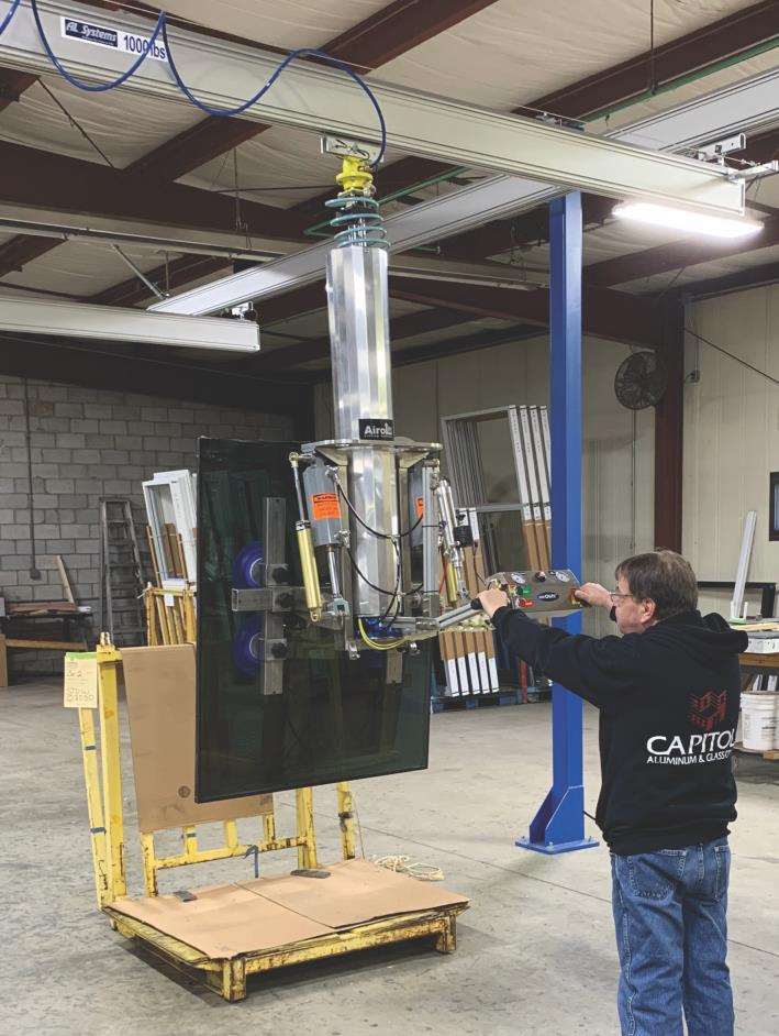 EMH Lifts Ergonomic Safety at Capitol Aluminum & Glass
