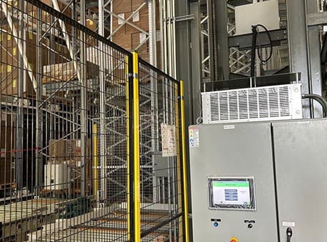 Automated VRC For AGV Rack System Retrieval And Storage