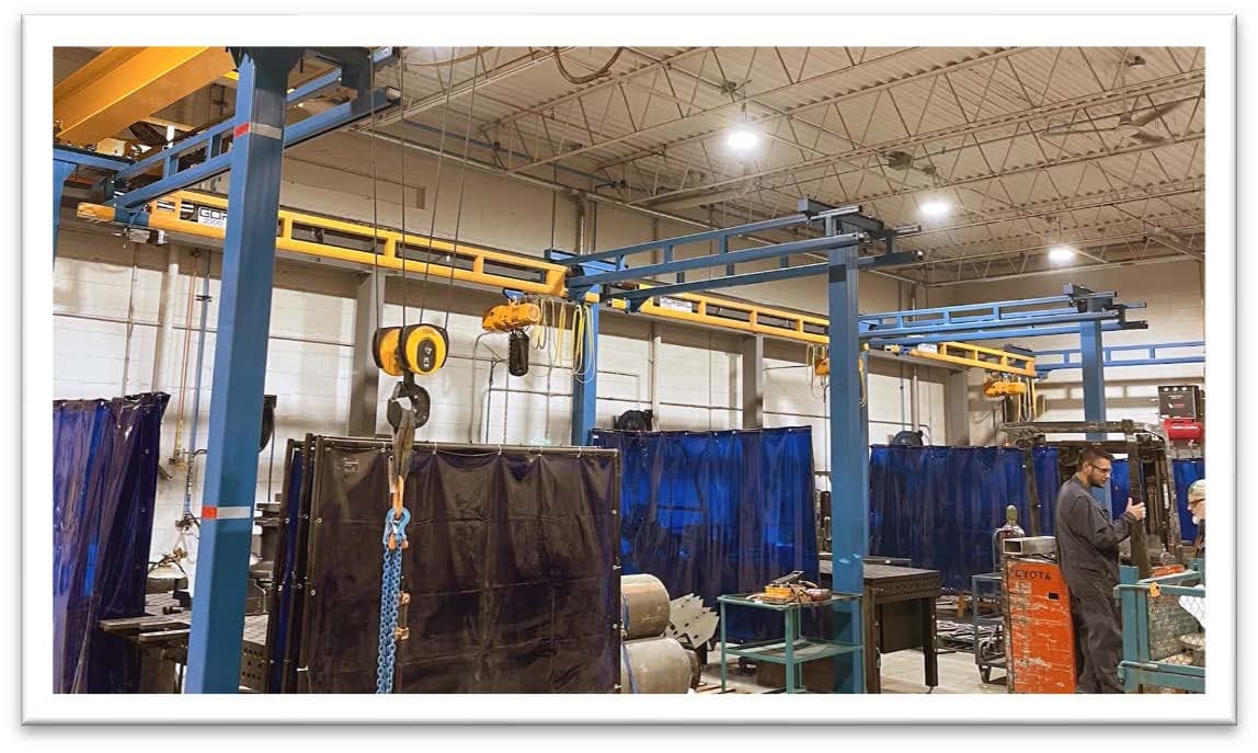 Forestry Attachment Manufacturer Reduces Downtime with Gorbel® Work Station Cranes
