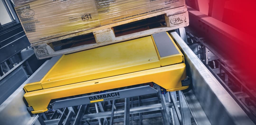 ctrlX CORE controls extended arm for storage and retrieval machines and materials handling systems