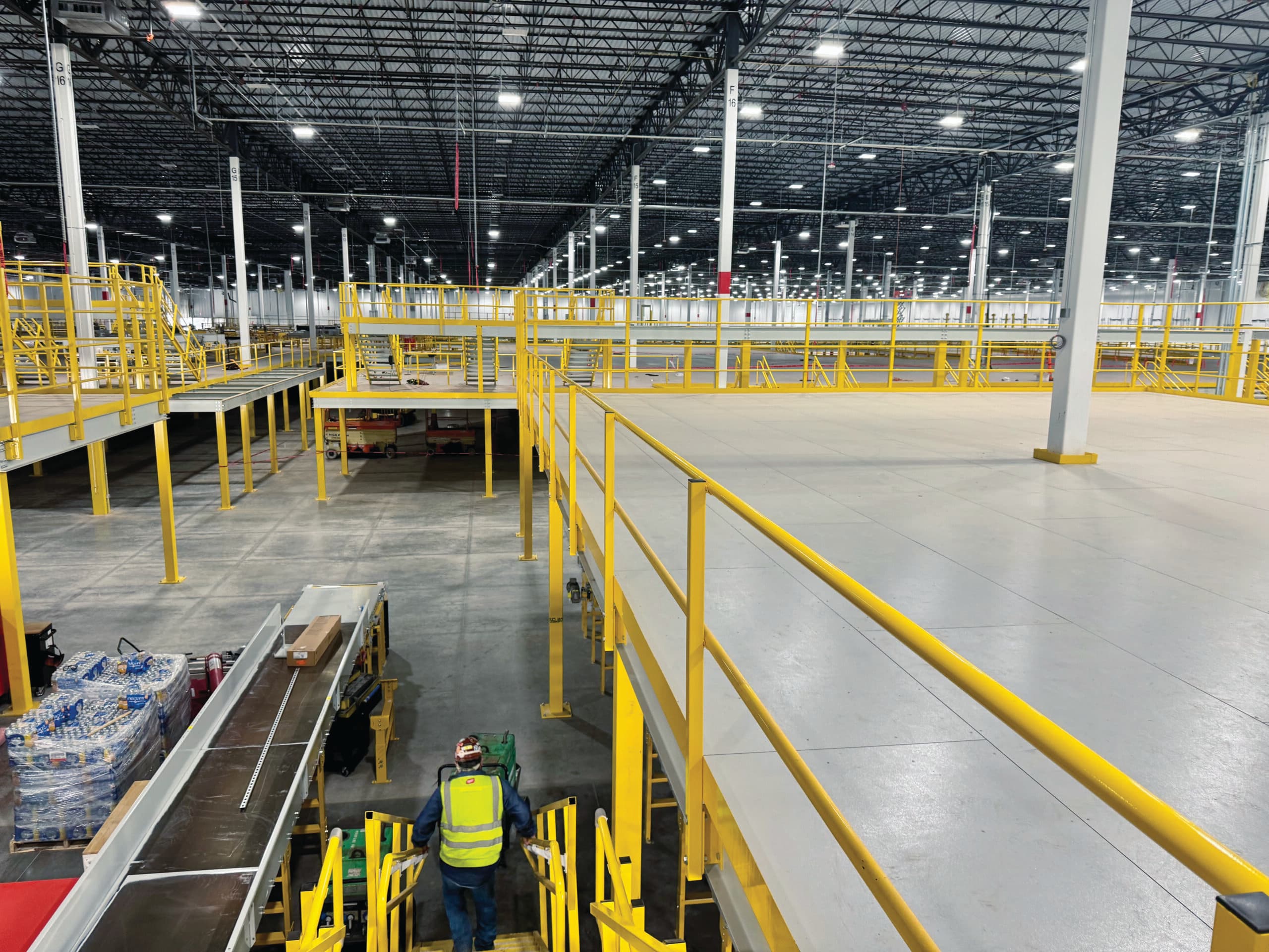 ResinDek Flooring Supports Complex Platform Build in Middle-Mile Parcel Sortation Center