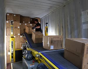 Faster Container Unloading Without Dedicated Labor Using Destuff-it™