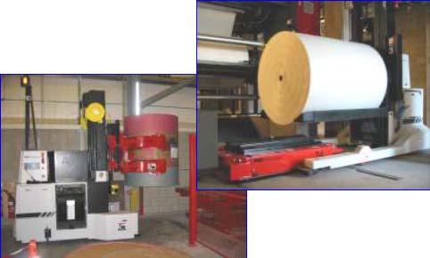 Automatic Guided Vehicle System Transports Newspaper Print Reels Image