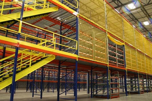 Elevating Rack Guarding for Warehouse Pallet Racks Image
