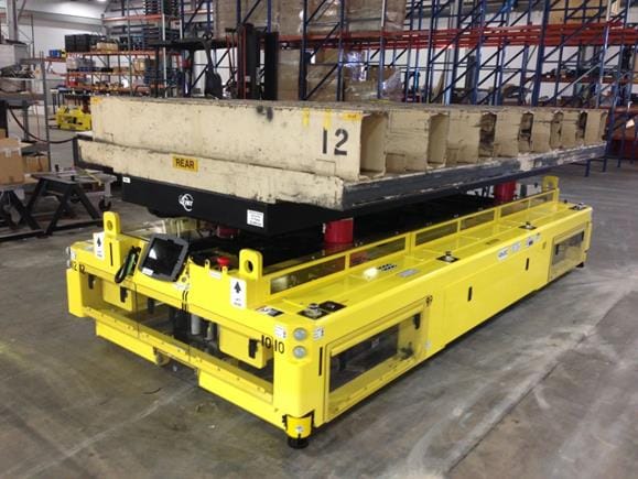 Automatic Guided Vehicles Increase Storage and Retrieval Efficiency Image