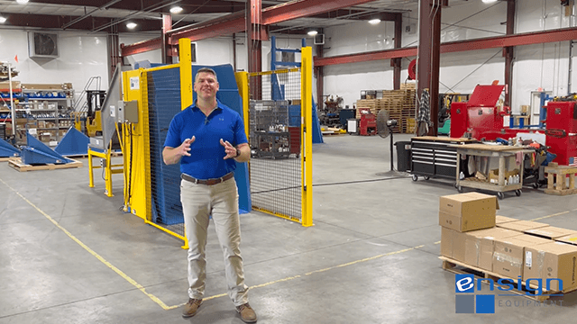 Sponsored Content: Unique Parcel Unloader with Pallet Forks and Spring-Loaded Retainer Bar Image