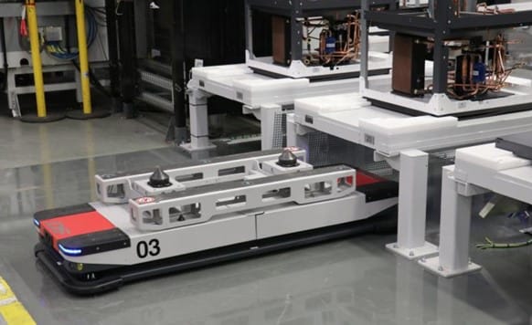 Stiebel Eltron uses DS AUTOMOTION AGV for flexible Heat Pump Assembly: On the Driverless Path to Decarbonization Image