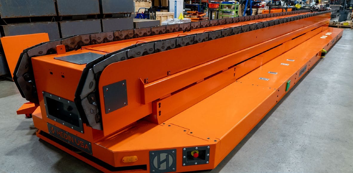 Enhancing Bus Manufacturing Efficiency with AGV Technology Image