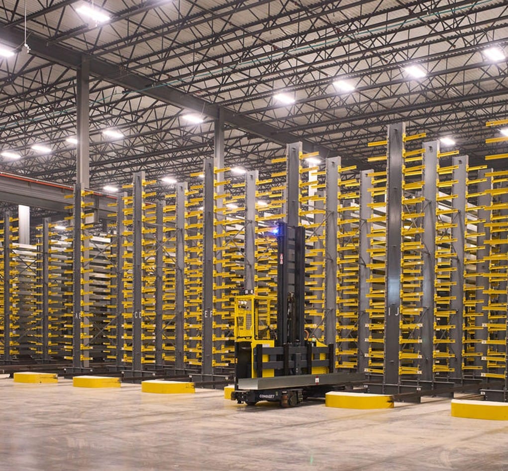Metal Supplier Boosts Warehouse Efficiency With AGVs and Steel King Cantilever Racking Image