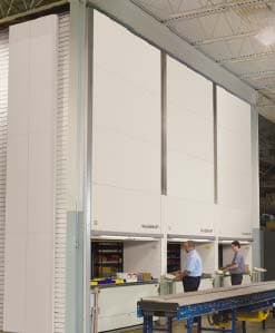 Industrial Engine Distributor Revs Up Facility with Vertical Lift Module System