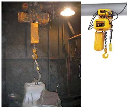 Heavy Duty Electric Chain Hoist Performs in Tough foundry Applications