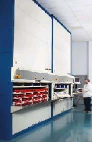 Vertical Carousel System Maximizes Floor Space Image