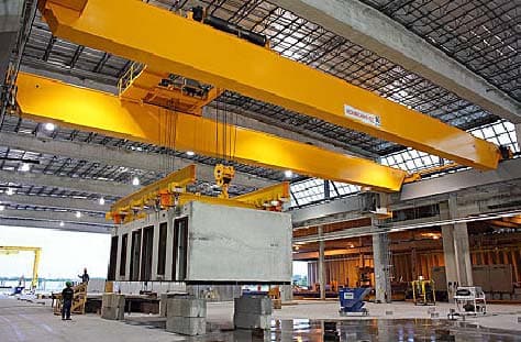 Konecranes PD Cranes and Turnkey Steel Runway Selected by Innovative Precast Concrete Manufacturer