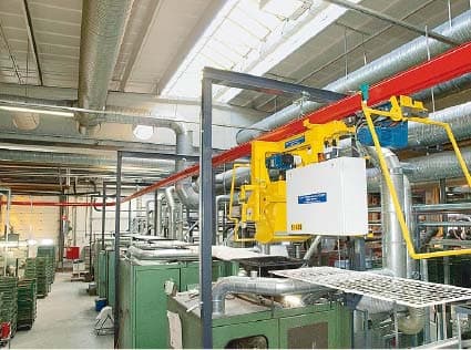 Demag KBK Monorail System in Sand Distribution Application