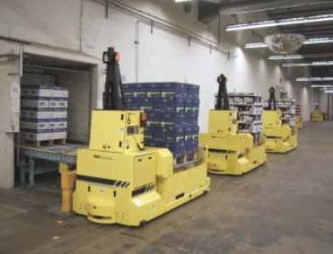 Linking Packaging & Palletizing Common Application for AGVs