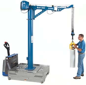 Mobile Easy Arm® with Powered Portable Base Ideal for Warehousing and Distribution