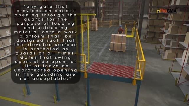 Protective Guarding for Pick Modules and Elevated Work Platforms