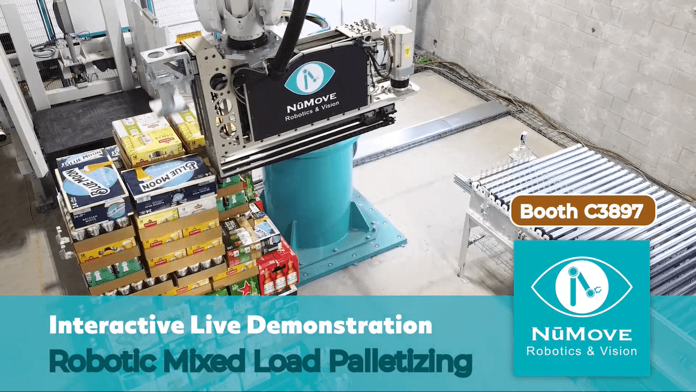 Sponsored Content: Interactive Live Demo on Robotic Mixed Palletizing at MODEX with NūMove Robotics & Vision