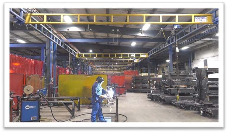 Gorbel® Bridges and Hoists Helps Work Truck Manufacturer Upgrade Workstation Without Replacement