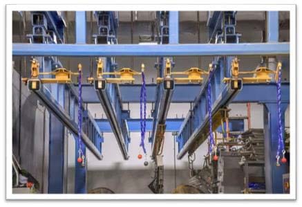 Painting Bay Experiences Less Congestion with Gorbel® Work Station Crane Image