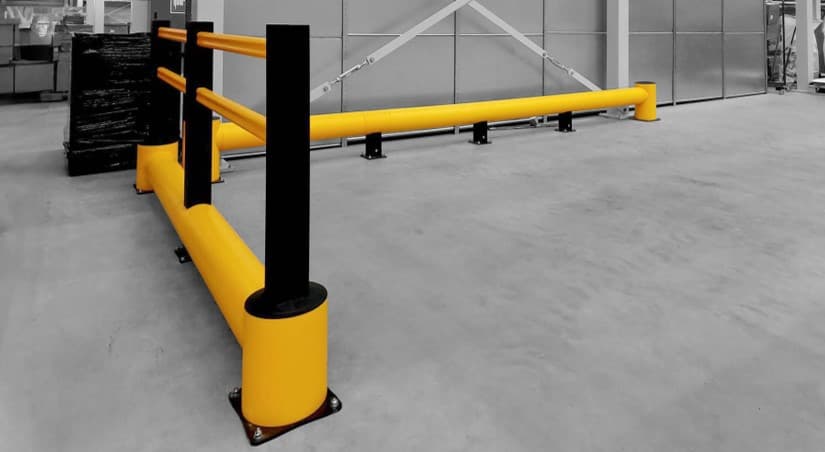 Safety Solutions Help Separating Walkways From Forklift Traffic at Modexpress in Helmond