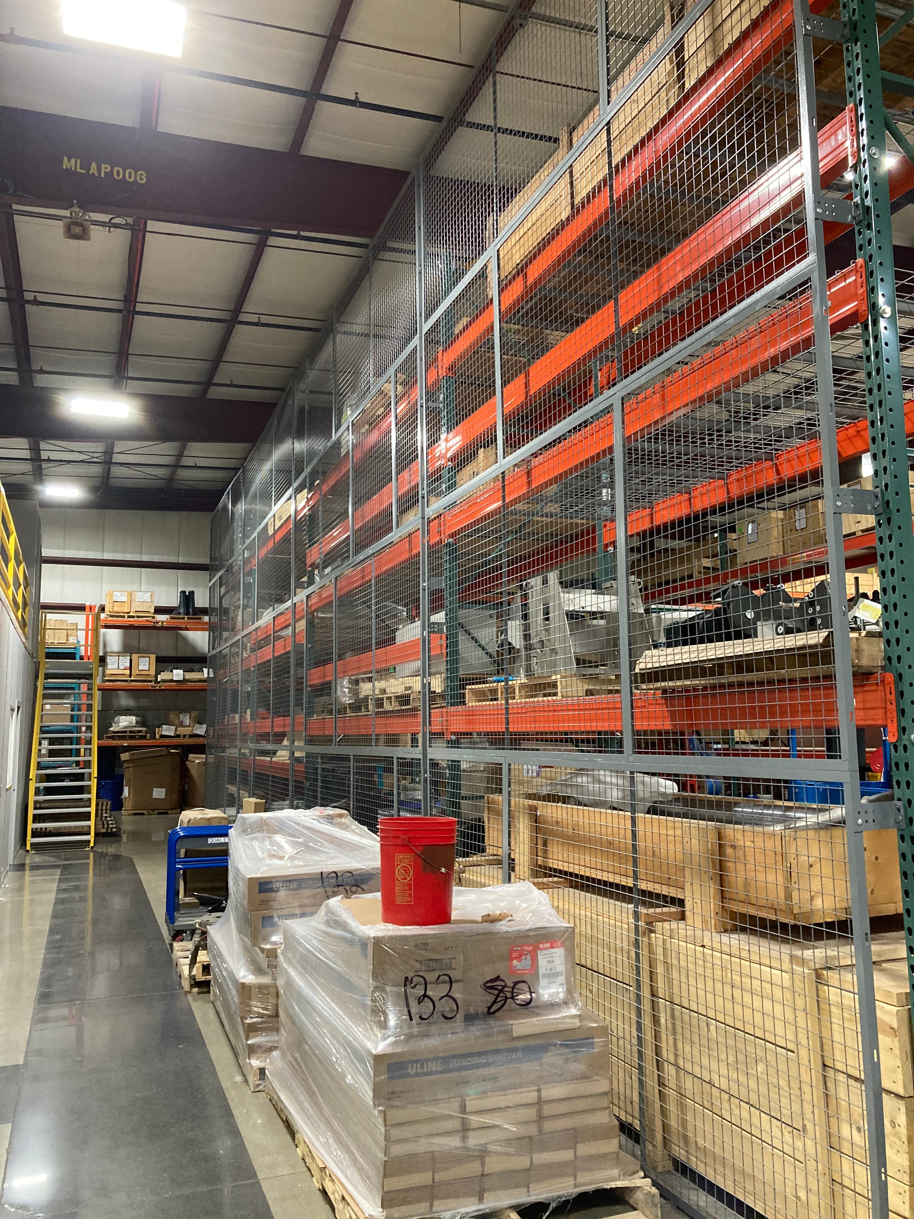 Pallet Rack Wire Mesh Backing 2