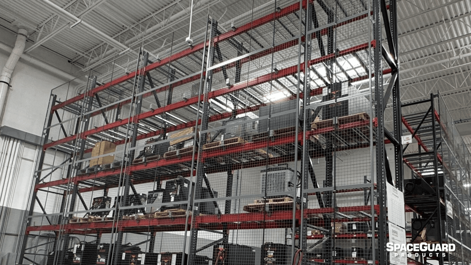 Pallet Rack Wire Mesh Backing 3