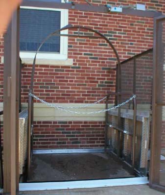 Sidewalk Lift for Basement Access