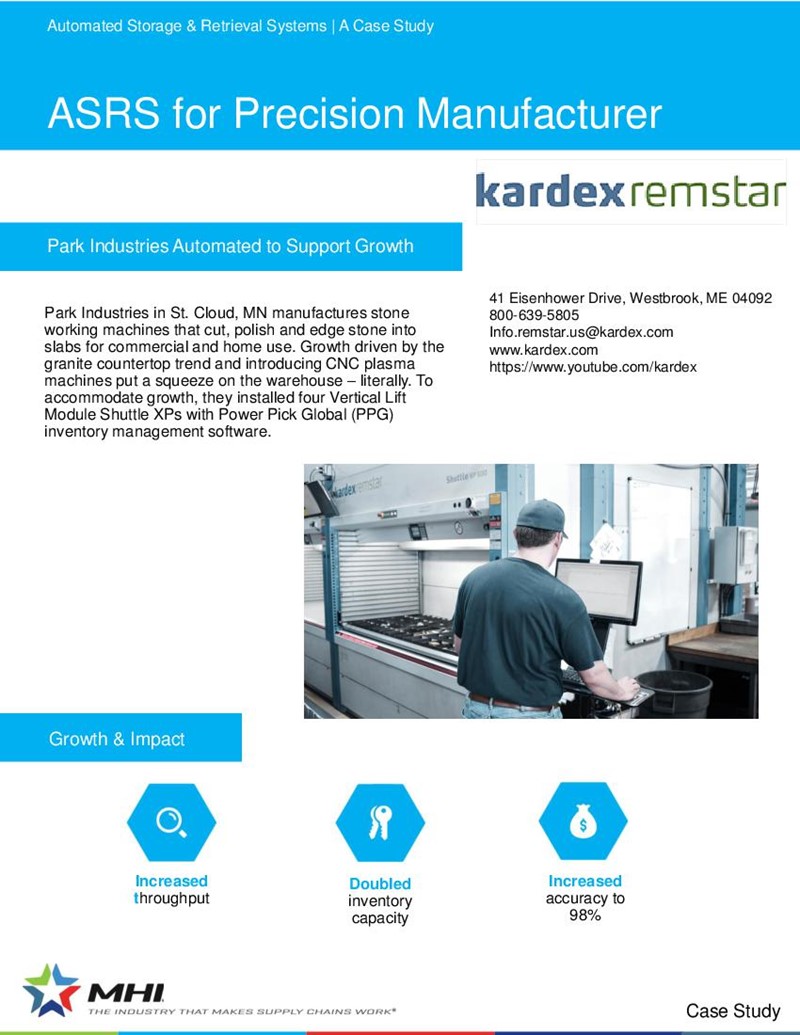 ASRS for Precision Manufacturer