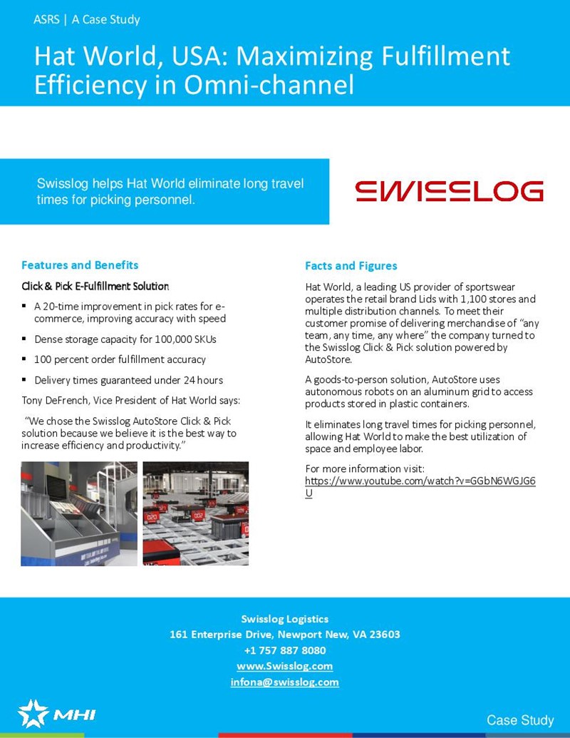 Hat World, USA: Maximizing Fulfillment Efficiency in Omni-channel