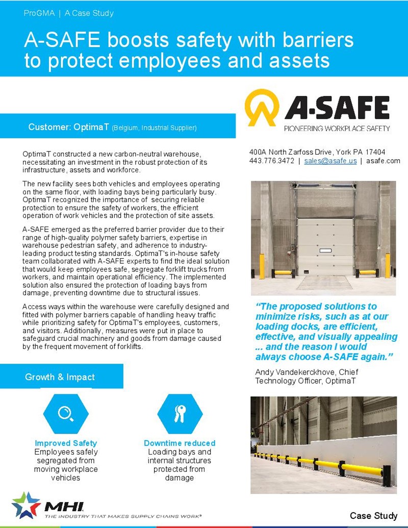 A-SAFE boosts safety with barriers to protect employees and assets