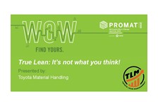 True Lean: It's not what you think!
