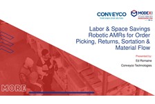 Labor & Space Savings Robotic AMRs for Order Picking, Returns, Sortation & Material Flow