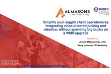 Simplify your Supply Chain operations with voice-directed picking and robotics, without spending big bucks on a WMS upgrade