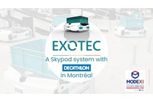 The advantages of an Exotec system in a Decathlon's warehouse
